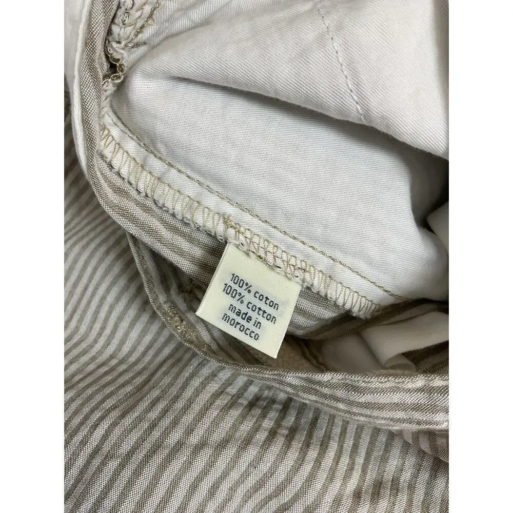 Hartford Men's Tanker Woven Tan/Taupe 100% Cotton Seersucker‎ Pants Size 52/XL
